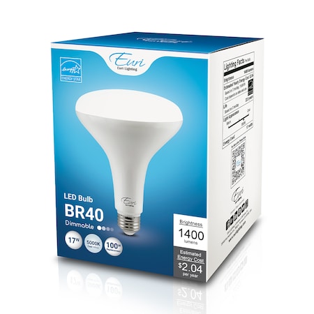 Euri Lighting LED BR40 100W Dim ES EB40-17W3050e